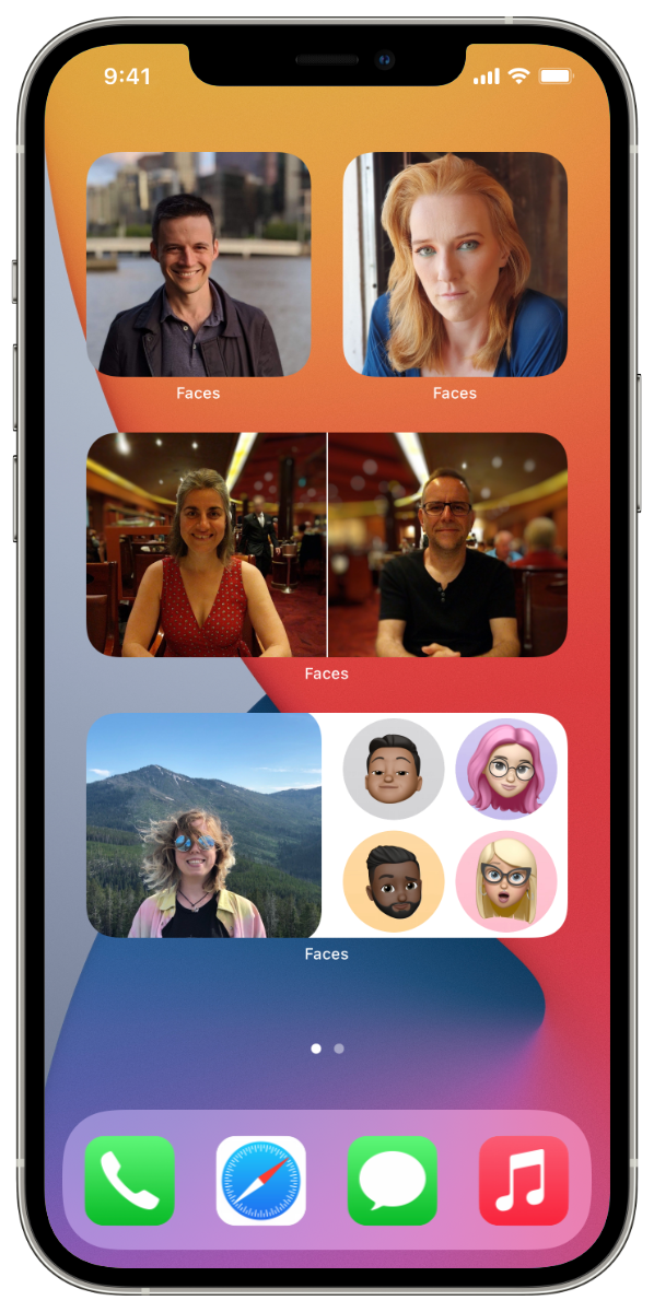 Widget layouts